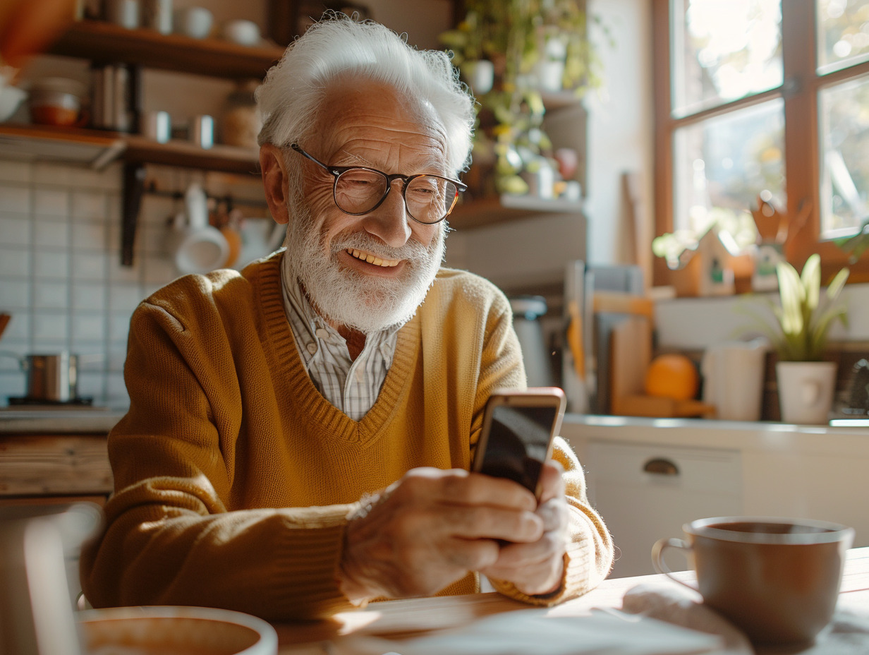 téléphone personne âgée